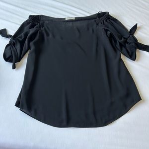 Babaton Gingham Off the Shoulder Shirt